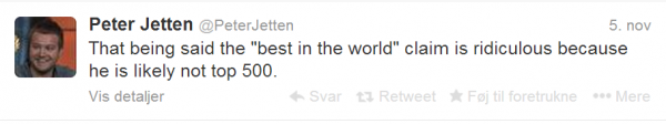 Jetten 2. tweet
