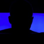 Silhuet af en anonym person