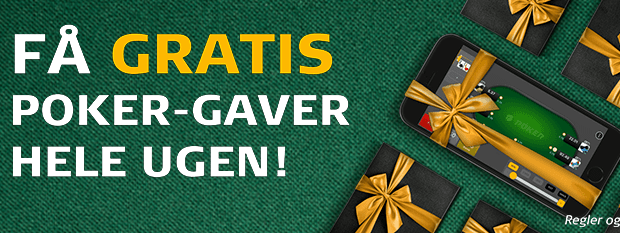 Få gratis pokerbonusser og billetter med gavekanonen i denne uge